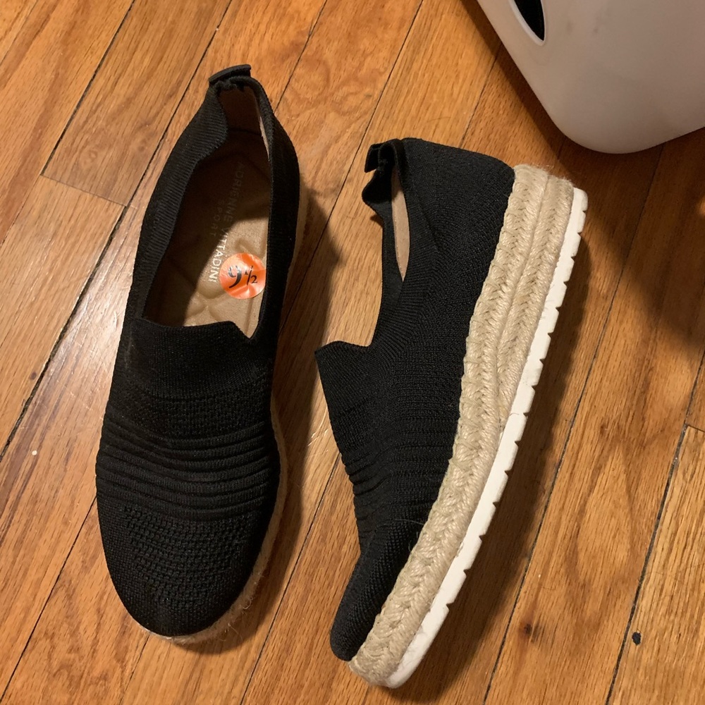 Black Slip-On Espadrille Sneakers - Women
